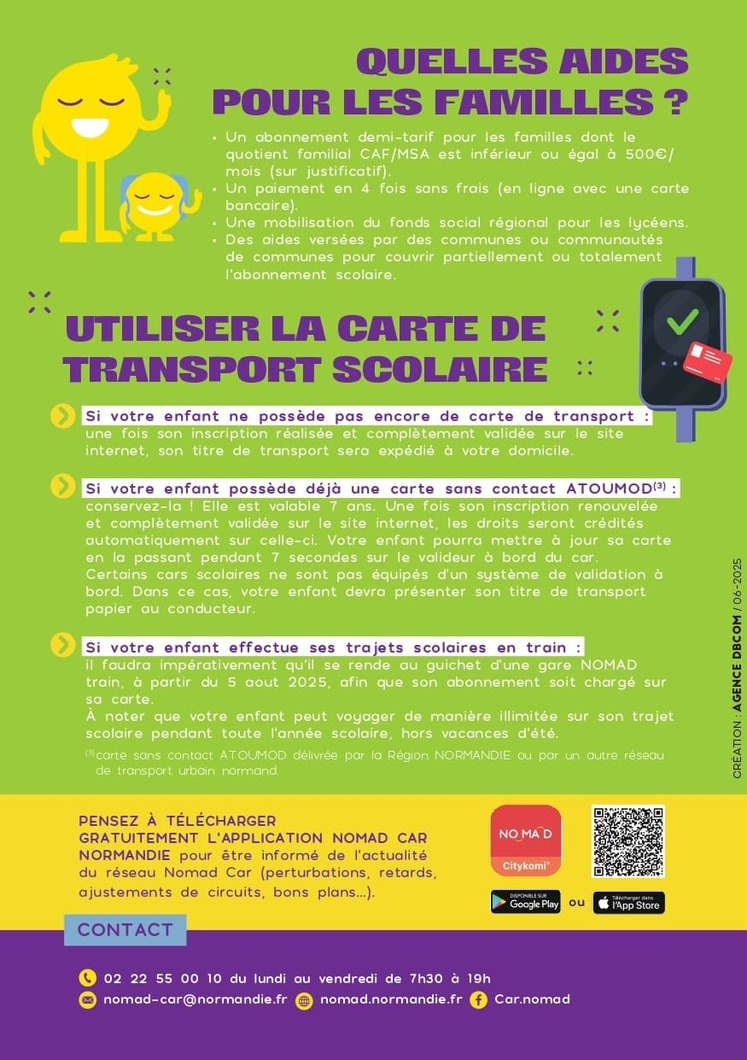 Pass scolaire Nomad 2025