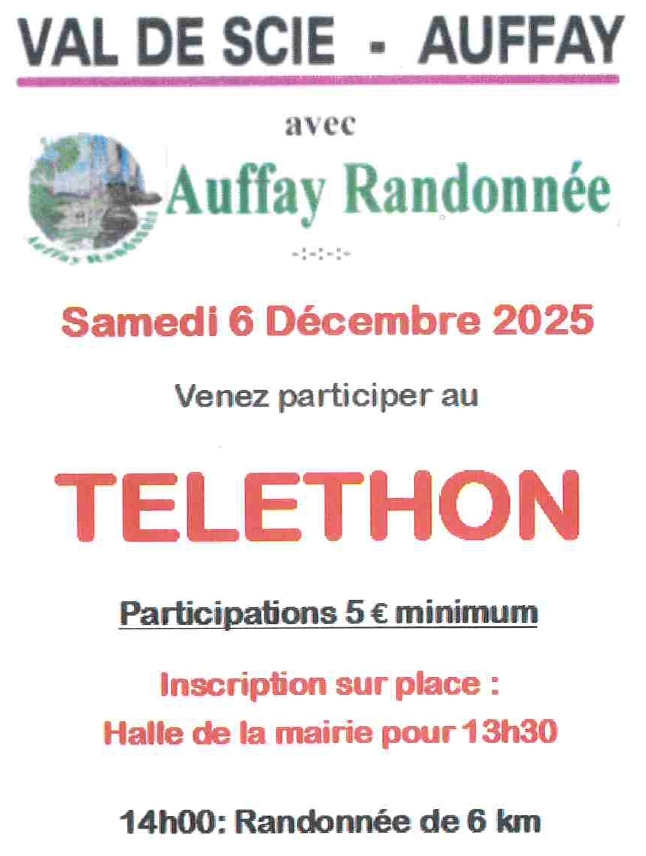Affiche Téléthon 2025
