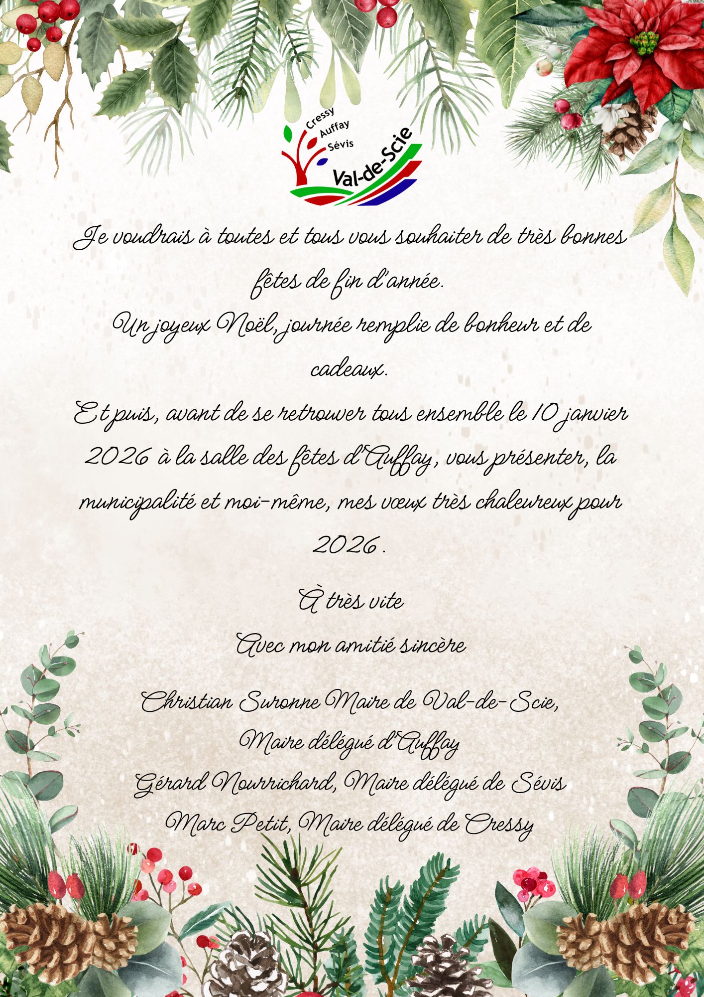 Voeux de la municipalité de Val-dScie