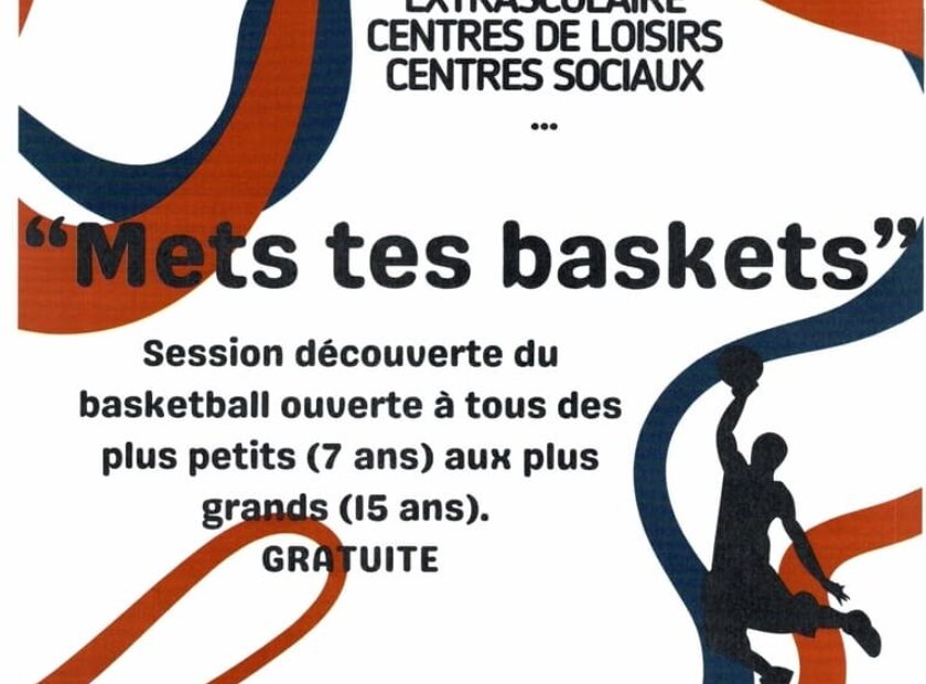 Découvrez le basketball gratuitement avec l’activité "Mets tes baskets" ! Ouverte à tous les enfants de 7 à 15 ans, cette session est organisée par la mairie.