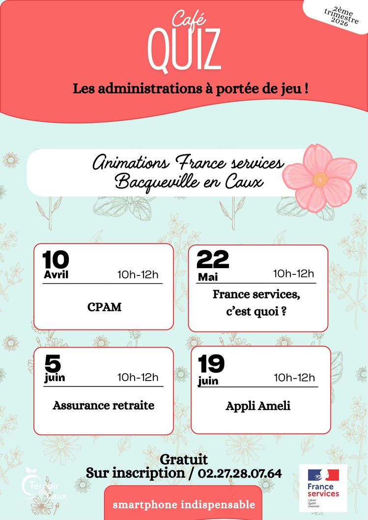 Café Quiz - Animations France Services à basqueville-en-Caux