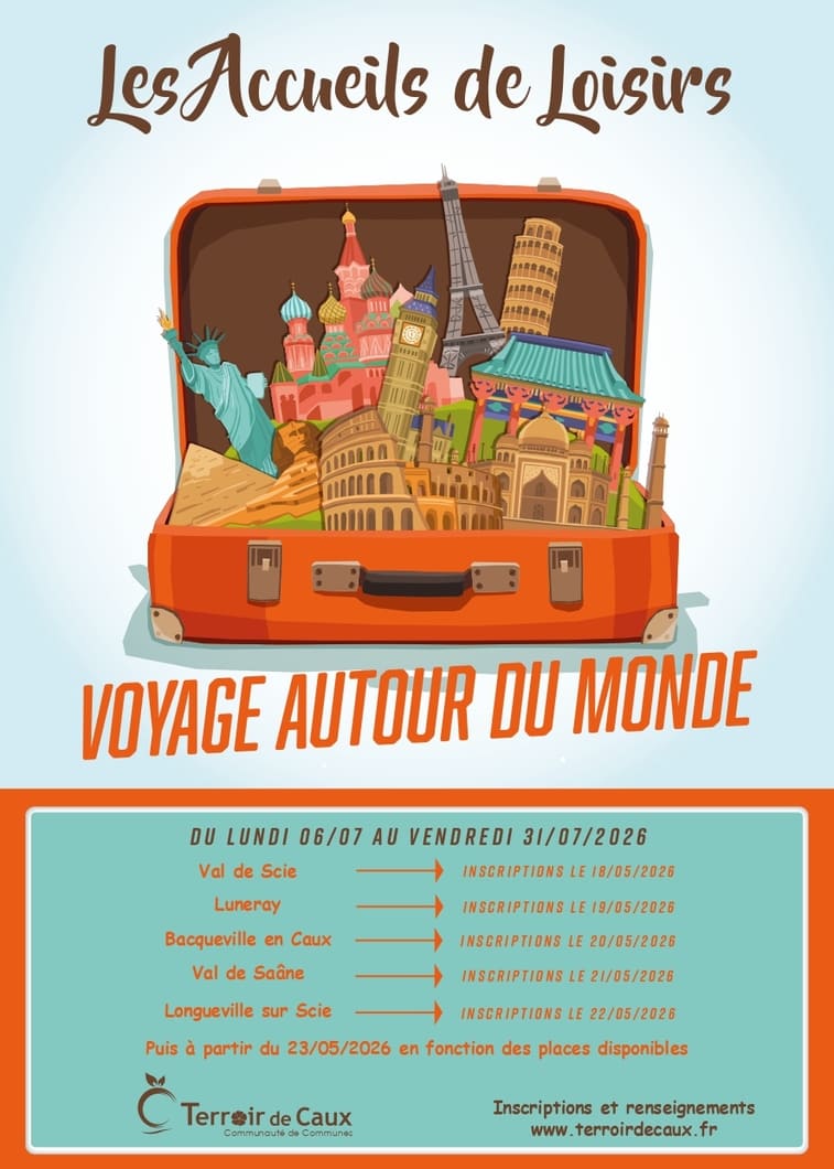 Accueil de loisirs Val de Scie – Été 2026 | Voyage autour du monde
