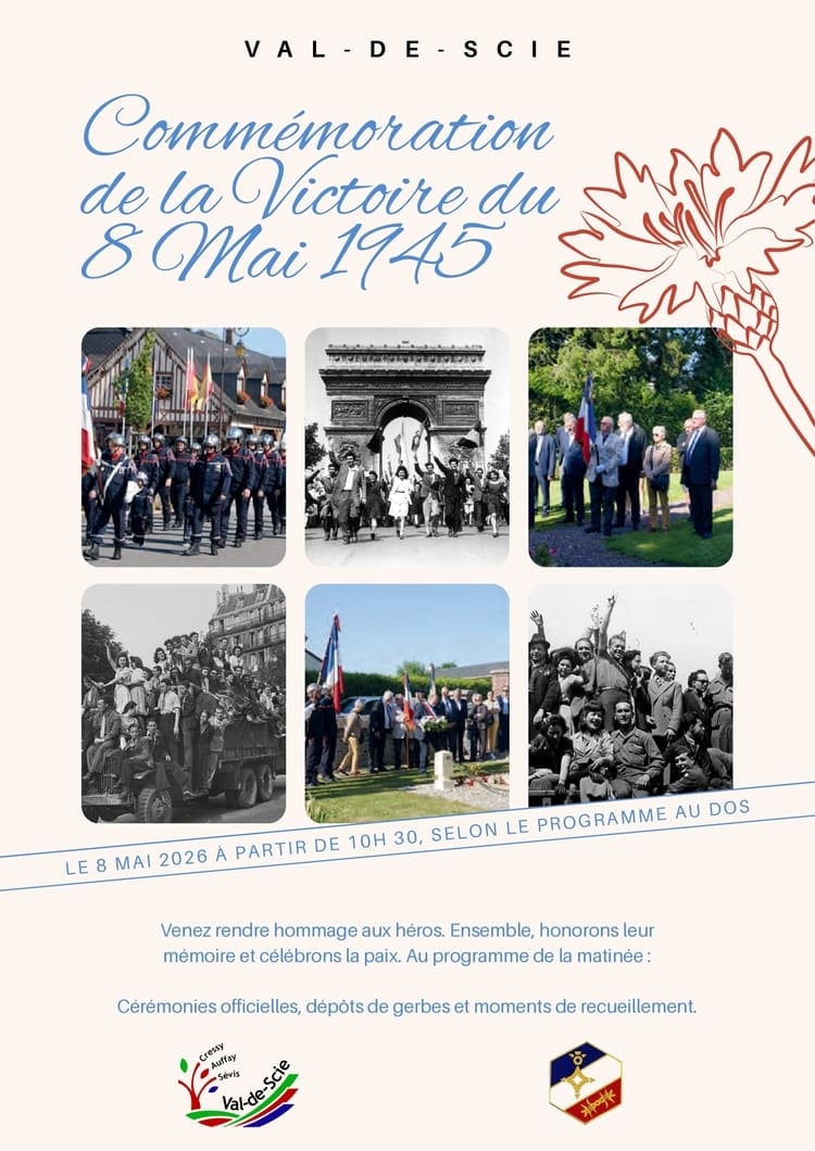 Commémoration de la Victoire du 8 mai 1945 Val-de-Scie