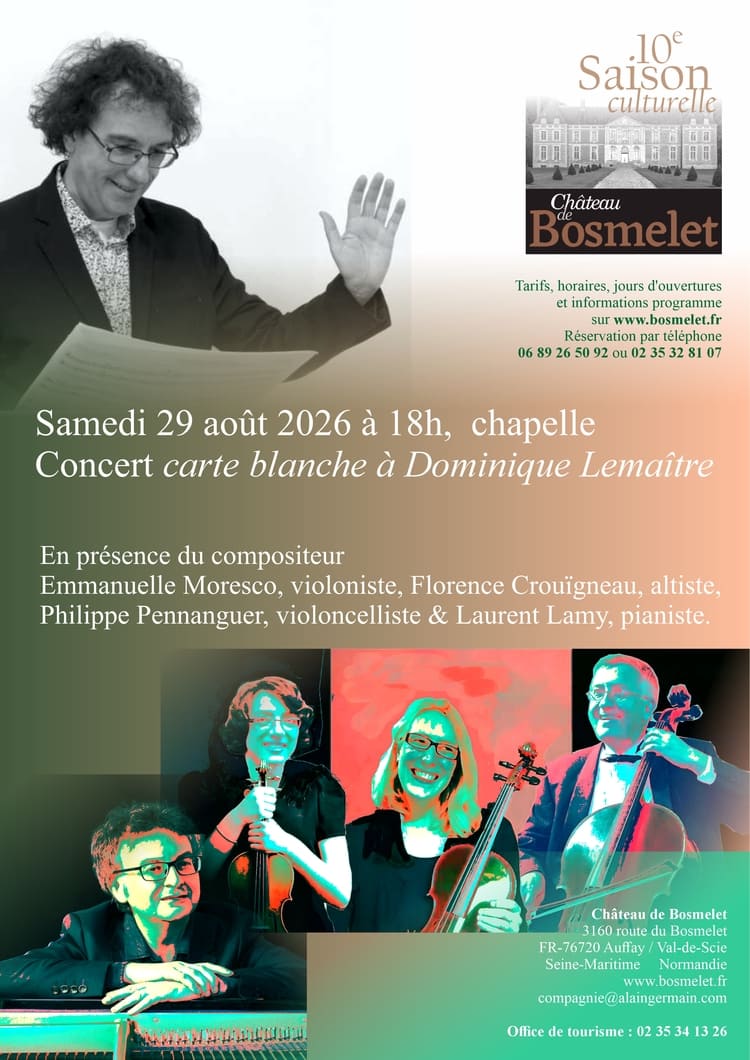 Dominique Lemaître au château de Bosmelet le 29 août