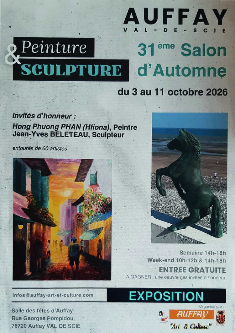 31e salon d'automne 2026 à Auffay Val-de-Scie